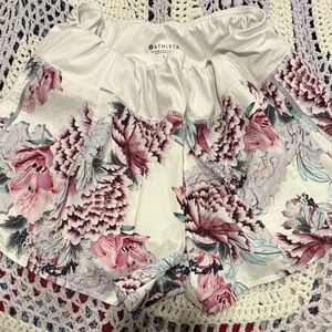 Athletes floral workout shorts